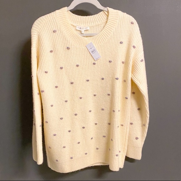 Lou & Grey (LOFT) Shimmer Dot Tunic Sweater NWT - Picture 9 of 9